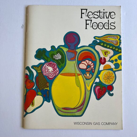 Vintage 1972 Cookbook Festive Foods Paperback with Staple Binding - Picture 1 of 11